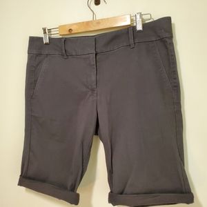 Loft outlet women's bermuda roll short, dark grey, sz 10